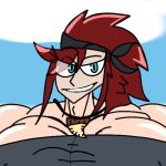 Morgane on the beach